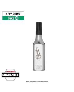 MLW45-34-1155 image(0) - Milwaukee Tool 1/4 Inch Drive T27 Tamper Proof TORX Bit Socket