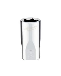 MLW45-34-9035 image(2) - Milwaukee Tool Milwaukee Tool 1/4" Drive 9mm Metric Socket with FOUR FLAT Sides, 6-Point, Vanadium Steel, Chrome
