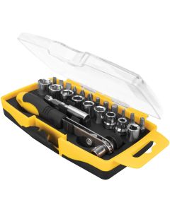 Wilmar Corp. / Performance Tool 23 pc. Ratcheting Bit and Socket Set