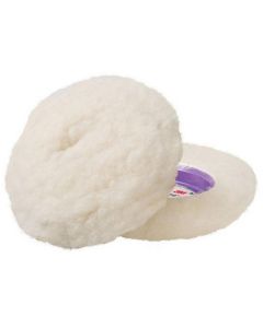 MMM30040 image(0) - 3M Perfect-It 30040 Single Sided Compounding Pad, 4 in Dia, Hook and Loop Attachment, Low Lint Wool Pad, White
