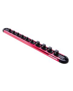 JSP60736 image(0) - J S Products (steelman) 1/4-Inch and 3/8-Inch Drive 10-Piece Aluminum Socket Storage Rail