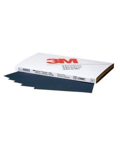MMM2623 image(0) - 3M Imperial Wetordry 02623 434Q Series Abrasive Sheet, 5-1/2 in W x 9 in L, 1500 Grit, Fine Grade, Black