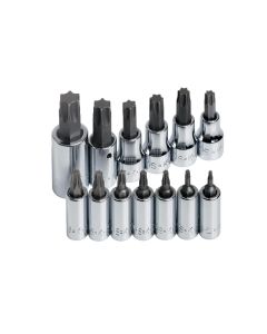 SKT84213 image(0) - S K Hand Tools SOCKET SET TORX 13 PC 1/4 3/8 & 1/2IN. DRIVES