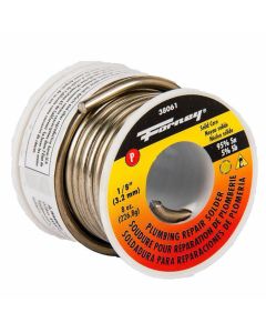 Forney Industries Solder, Lead Free (LF), Plumbing Repair, Solid Core, 1/8 in, 8 Ounce