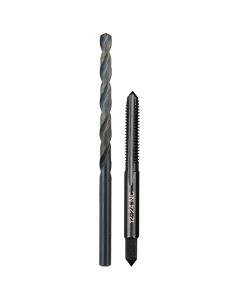 MLW49-57-5530 image(1) - Milwaukee Tool 12-24 NC Straight Flute Plug Tap & #16 Drill Bit