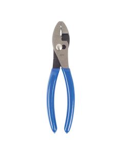 JSP96973 image(0) - J S Products (steelman) 8" Slip Joint Pliers - Double Dip Blue Handle