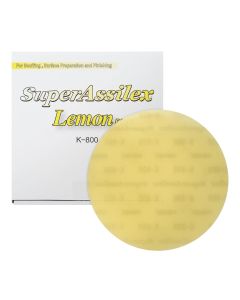 EAG1931510 image(0) - Eagle Abrasives, Inc. (25)Super Assilex 193-1510 Sanding Disc, 6 in Dia, K800 Grit, Lemon, No Holes