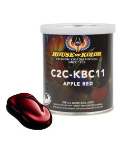 HOKC2C-KBC11-Q01 image(1) - House Of Kolor SHIMRIN C2C-KBC11-Q01 C2C Kandy Series Universal Basecoat, 1 qt Can, Apple Red