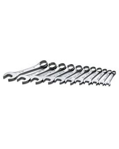 SKT86231 image(0) - S K Hand Tools WRENCH SET COMBINATION 11 PC SAE SHORT POLISH