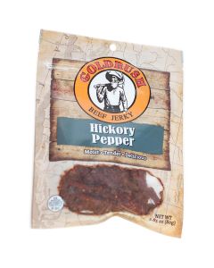 Gold Rush Jerky Hickory Peppered 2.85 oz. Beef Jerky - 12 Count (3 lbs.)