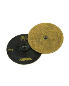 MRK63300036 image(0) - Mirka Abrasives Trim-Kut 63-300-036 63 Series Semi-Open Coated Grinding Disc, 3 in Dia, 36 Grit, Gold
