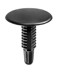 AUVECO AP12909 Single Head Type 1 Trim Panel Retainer, 1 in Dia Bottom Head x 1-1/16 in L Stem, Nylon, Black