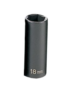 GRE1018MD image(1) - Grey Pneumatic 3/8" Drive x 18mm Deep Socket