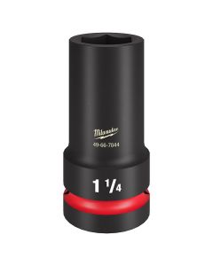 Milwaukee Tool SHOCKWAVE Impact Duty 1" Drive 1-1/4" Thin Wall Extra Deep 6 Point Socket