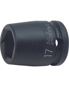 KKN14465M-24 image(0) - Ko-ken USA 14465M-24 1/2 Sq. Dr. Socket 24mm Pathfinder Length 38mm