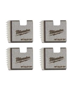 MLW48-36-1102 image(0) - Milwaukee Tool Milwaukee 3/4 Inch ALLOY NPT Portable Pipe Threading Dies