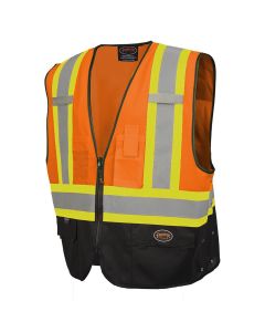 SRWV1020251U-45XL image(0) - Pioneer Pioneer - Safety Vest - Hi-Vis Orange/Black - Size 4XL/5XL