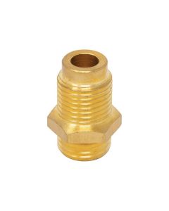 AES Industries 122-53 Spray Gun Cup Adapter, M16 x 1.5 Male Thread, Brass