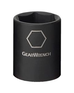 GearWrench 3/8 Inch Drive 6 Point Standard Impact Metric Socket 19mm