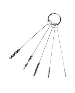 AES209 image(0) - AES Industries 209 Mini Spray Gun Cleaning Brush Set, 4 in OAL, 1/16 to 1/4 in Brush, Nylon
