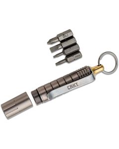 CRK9912 image(0) - CRKT (Columbia River Knife) Pocket Driver Stash Tool Accessory Aluminum Handle - Silver