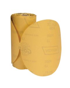 Norton Gold Reserve 83813 A296 Series Sanding Disc Roll, 5 in, P320 Grit, Aluminum Oxide, PSA Attachment