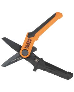 KLET2107 image(0) - Klein Tools Compact Titanium-Coated Utility Shears, 7-Inch