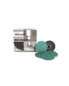 Sunmight USA Corporation 00101 Closed Coated Quick Change Disc, 3 in, P24 Grit, Alumina Zirconia, Roloc Attachment