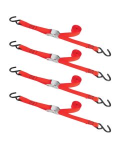 WLMW1846 image(0) - Wilmar Corp. / Performance Tool 4pk 1" x 10' Cam Buckles