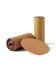 SUA00608 image(0) - Sunmight USA Corporation Gold 00608 Open Coated Link Roll Sanding Disc, 6 in, P120 Grit, Premium Aluminum Oxide, PSA Attachment