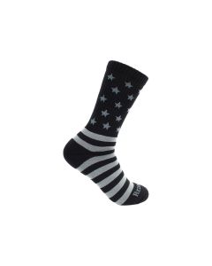 RDBBAMUSAB image(0) - Redback Liberty Bamboo Crew Length USA Flag- Black & Grey