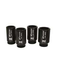 Ingersoll Rand 1/2" Drive Hex Deep Metric Tire Impact Socket Set, 4-Piece