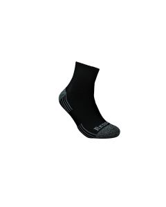 RDBBAML2Q image(1) - Redback Boots USA 1-Pair of Bamboo Qtr. Ankle Socks in Black