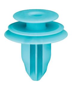 AVC20633 image(0) - AUVECO 20633 Triple Head Type 10 Trim Panel Retainer, (13 mm Dia Top x 18 mm Dia Bottom) Head, Nylon, Turquoise