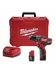 MLW2408-22 image(0) - Milwaukee Tool M12 3/8&rdquo; Hammer Drill/Driver Kit