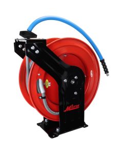 MILPWR438100 image(0) - Milton 3/8-inch x 100-feet All-In-One Pressure Washer Hose Reel (kevlar braided hose)