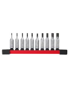 MLW48-22-9540 image(2) - Milwaukee Tool 10pc 1/4" Drive Hex Bit Socket Set - SAE