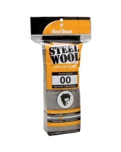RDD0312 image(0) - Red Devil Inc 0312 Metal Polish Abrasive Wool, #00 Grade, Steel