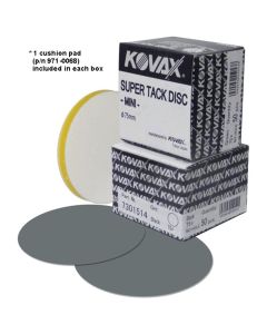 Eagle Abrasives, Inc. KOVAX Super Buflex 730-1514 Abrasive Disc, 3 in, 3000 Grit, Super-Tack Attachment, Black