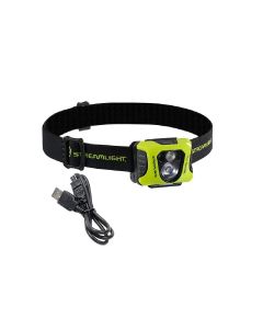 STL61435 image(3) - Streamlight Enduro Pro USB Rechargeable 200 Lumen Headlamp - Spot and Flood Beam, Includes USB Cable and Elastic Head Strap - Yellow