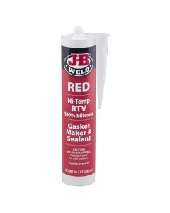 J B Weld J-B Weld 31914 Red High Temperature RTV Silicone Gasket Maker and Sealant - 10.3 oz.