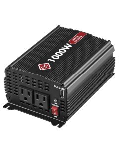 FJC 1000 Watt High Efficiency DC to AC Power Inverter with Dual Outlets and a USB port