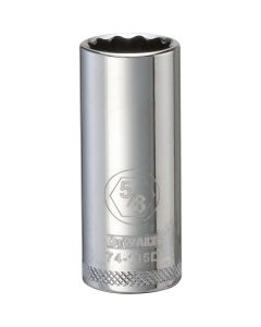 DEWALT 001Pc 38Dr Deep Socket-12Pt-5/8