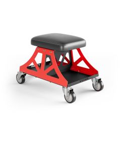 Vyper Industrial 400 lb Capacity Low Pro Shop Chair - Black/Red