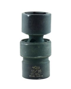 KTI32522 image(2) - K Tool International SOC 11/16 3/8D IMP UNIV 6PT SHORT