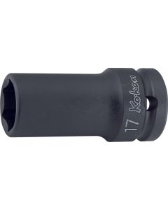 KKN14301X-15 image(0) - Ko-ken USA 14301X-15 1/2 Sq. Dr. Socket 15mm 6 point Length 60mm Thin walled