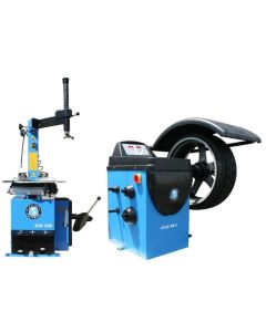 ATETCWB-COMBOEC-FPD image(2) - Atlas Equipment TC221 Rim Clamp Tire Changer + WB11 Wheel Balancer Combo Package