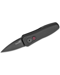 KER7500BLK image(1) - Kershaw Launch 4 Automatic Push-Button Lock Spear Point Blade EDC Folding Knife - Black - $1000 Min Vendor Direct Auto Knives Only. Cannot Ship to  CT, DE, MN, VT. Contact Sales Rep.