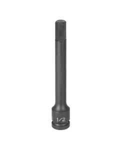 Grey Pneumatic 1/2" Drive x 12mm Hex Driver 6" Length