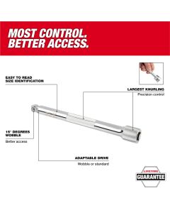 MLW43-24-9206 image(2) - Milwaukee Tool 3/8" Drive 10" Wobble Extension